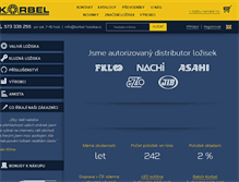 Tablet Screenshot of korbel-loziska.cz